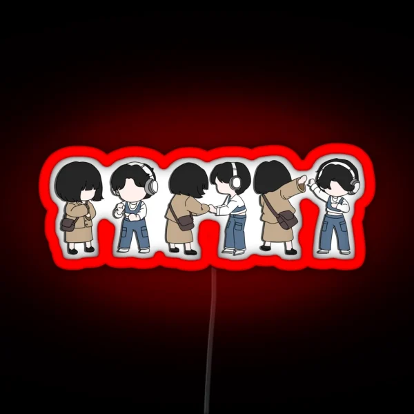 Extraordinary Attorney Woo Chibi Art RGB Neon Sign