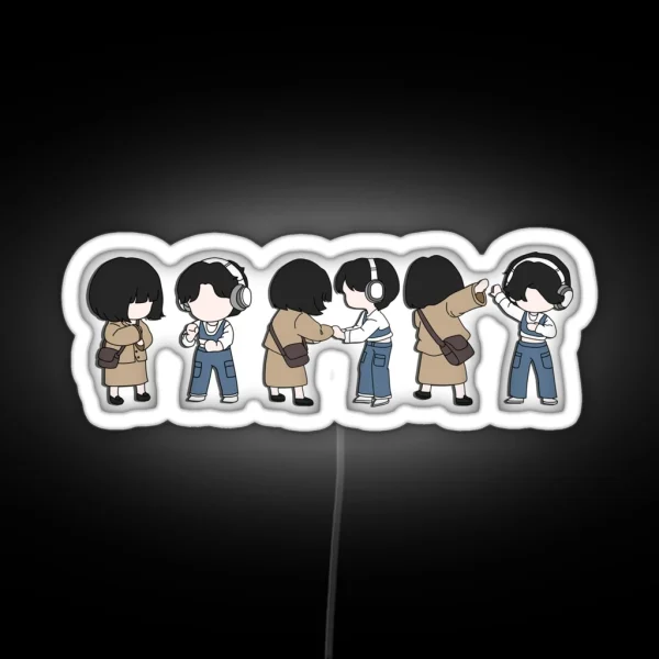 Extraordinary Attorney Woo Chibi Art RGB Neon Sign