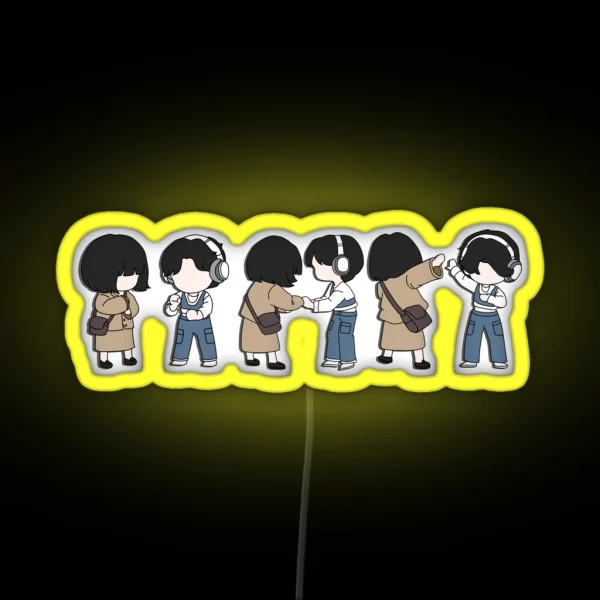 Extraordinary Attorney Woo Chibi Art RGB Neon Sign