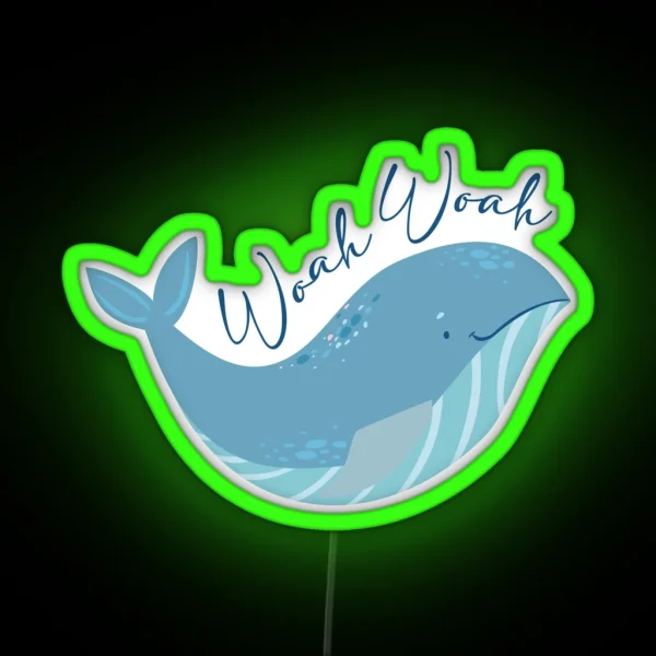 Extraordinary Attorney Woo Whale WHOAH WHOAH RGB Neon Sign
