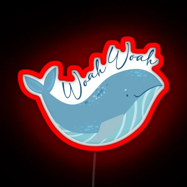 Extraordinary Attorney Woo Whale WHOAH WHOAH RGB Neon Sign