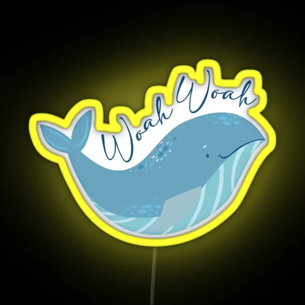 Extraordinary Attorney Woo Whale WHOAH WHOAH RGB Neon Sign