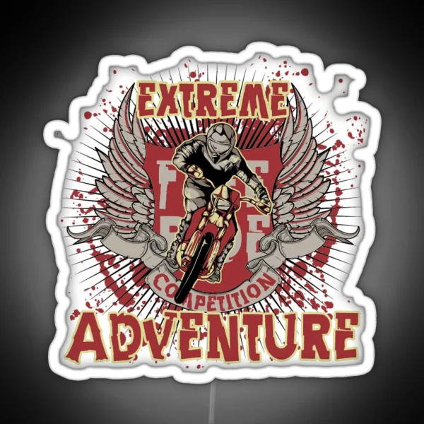 Extreme Adventure Awesome Adventure Lover Gift RGB Neon Sign