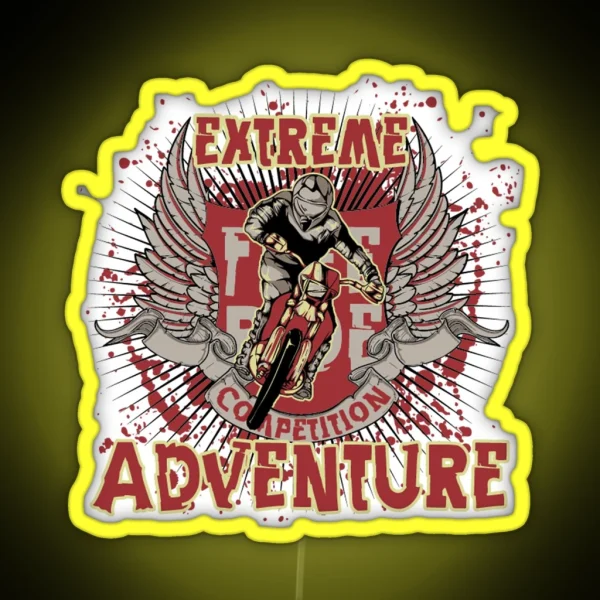 Extreme Adventure Awesome Adventure Lover Gift RGB Neon Sign