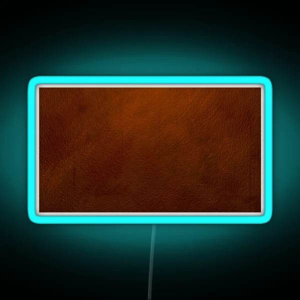 Extreme Close Up Leather Texture RGB Neon Sign