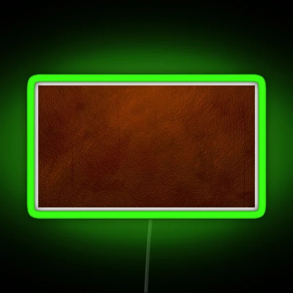 Extreme Close Up Leather Texture RGB Neon Sign