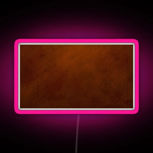 Extreme Close Up Leather Texture RGB Neon Sign