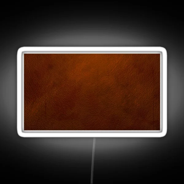 Extreme Close Up Leather Texture RGB Neon Sign