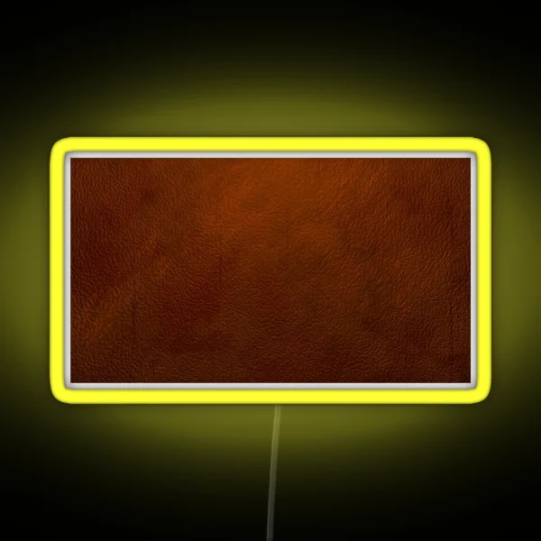 Extreme Close Up Leather Texture RGB Neon Sign
