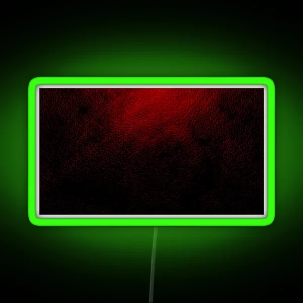 Extreme Close Up Leather Texture Vivid Burn RGB Neon Sign