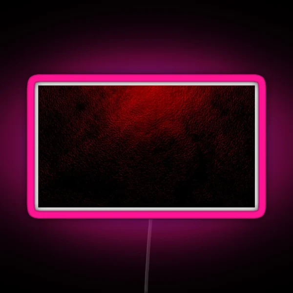 Extreme Close Up Leather Texture Vivid Burn RGB Neon Sign