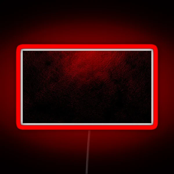 Extreme Close Up Leather Texture Vivid Burn RGB Neon Sign