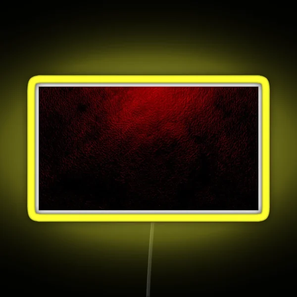 Extreme Close Up Leather Texture Vivid Burn RGB Neon Sign