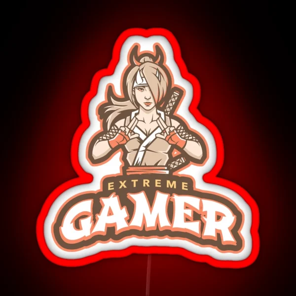Extreme Gamer With Killer Shinobi RGB Neon Sign