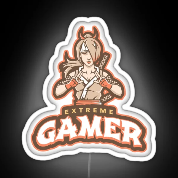 Extreme Gamer With Killer Shinobi RGB Neon Sign