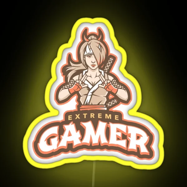 Extreme Gamer With Killer Shinobi RGB Neon Sign