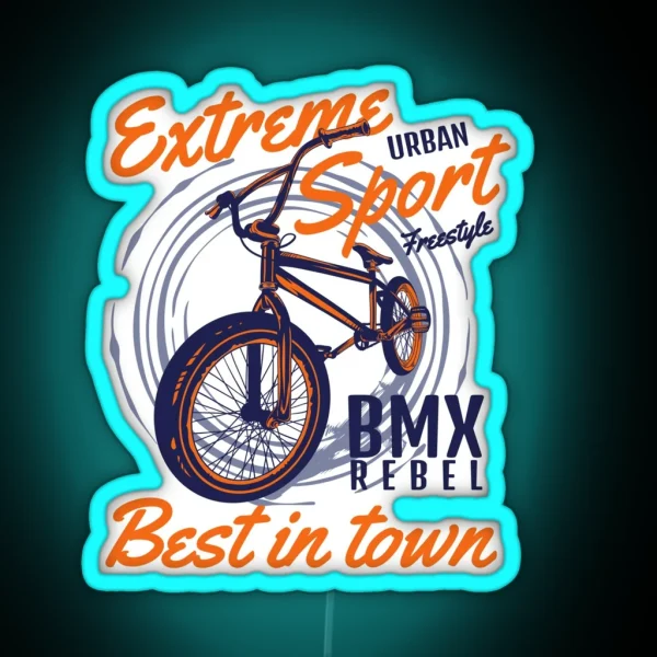 Extreme Urban Sport BMX RGB Neon Sign