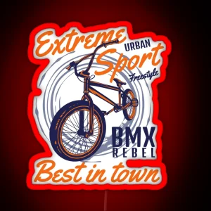 Extreme Urban Sport BMX RGB Neon Sign