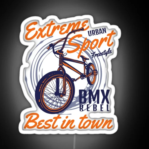 Extreme Urban Sport BMX RGB Neon Sign