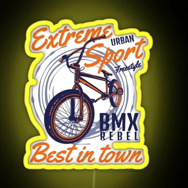 Extreme Urban Sport BMX RGB Neon Sign