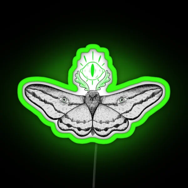 Eye Moth RGB Neon Sign