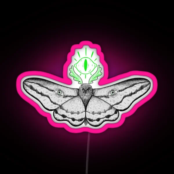 Eye Moth RGB Neon Sign