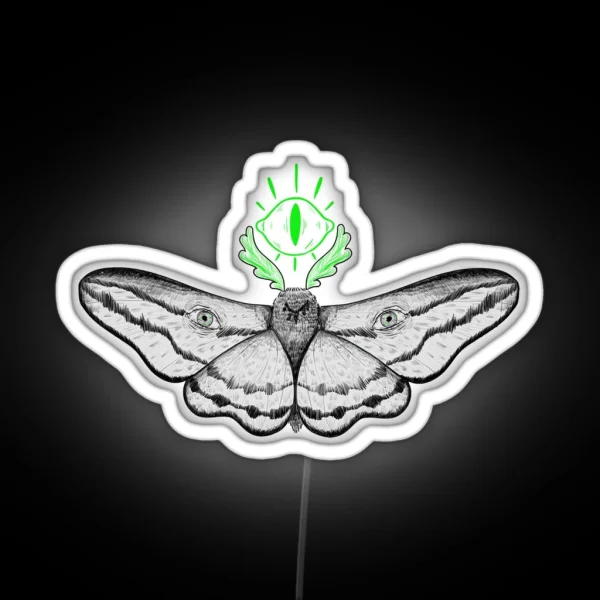 Eye Moth RGB Neon Sign