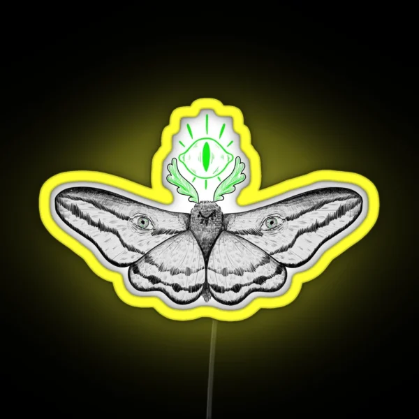 Eye Moth RGB Neon Sign