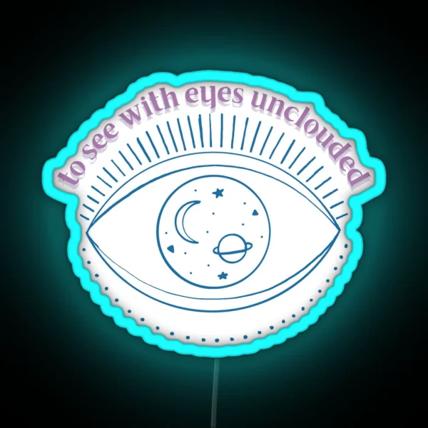 Eyes Unclouded Princess Mononoke RGB Neon Sign