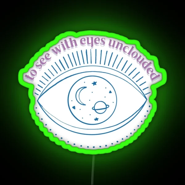 Eyes Unclouded Princess Mononoke RGB Neon Sign