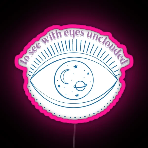 Eyes Unclouded Princess Mononoke RGB Neon Sign