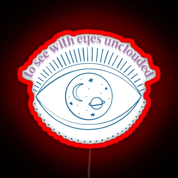 Eyes Unclouded Princess Mononoke RGB Neon Sign
