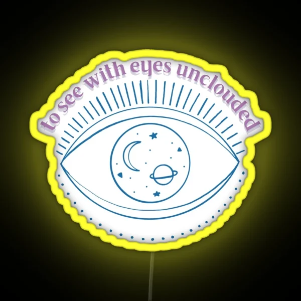 Eyes Unclouded Princess Mononoke RGB Neon Sign