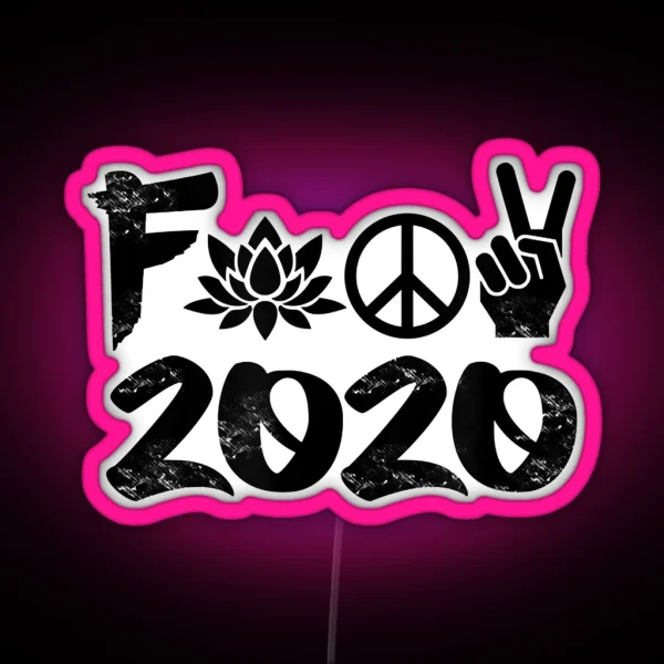 F 2020 RGB Neon Sign