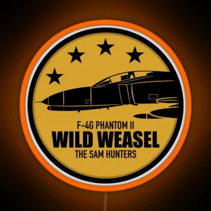 F 4 Phantom II Wild Weasel RGB Neon Sign
