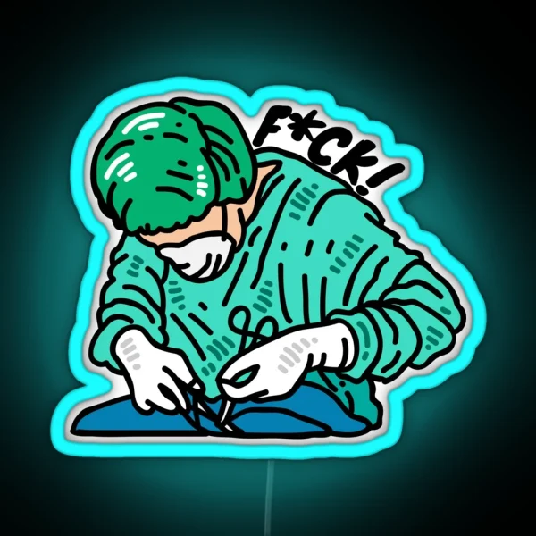F CK RGB Neon Sign