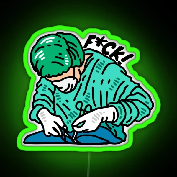 F CK RGB Neon Sign