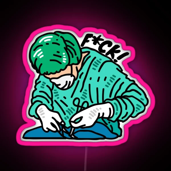 F CK RGB Neon Sign