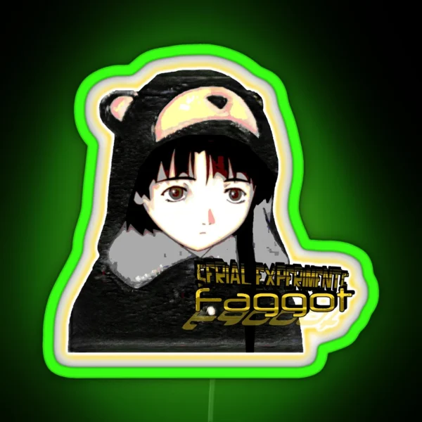F Word Lain RGB Neon Sign