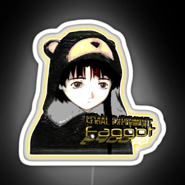 F Word Lain RGB Neon Sign