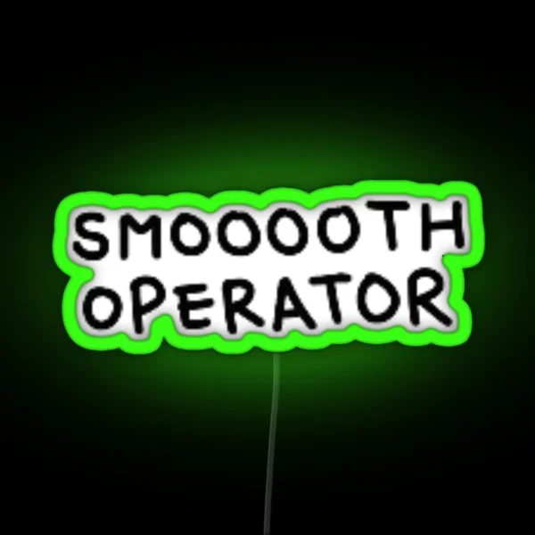 F1 Carlos Sainz Smooth Operator RGB Neon Sign