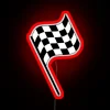 F1 Checkered Finish Line Flag Led RGB Neon Sign - Image 2