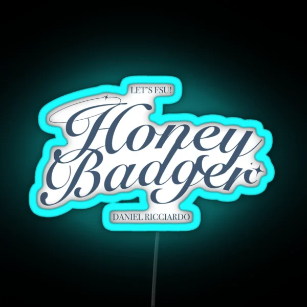 F1 DANIEL RICCIARDO HONEY BADGER RGB Neon Sign