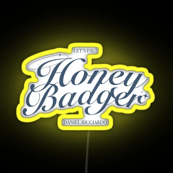 F1 DANIEL RICCIARDO HONEY BADGER RGB Neon Sign
