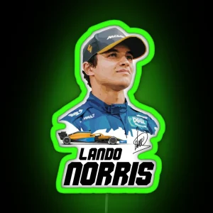 F1 Lando Norris 4 RGB Neon Sign