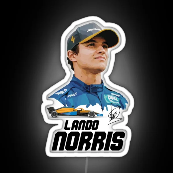 F1 Lando Norris 4 RGB Neon Sign