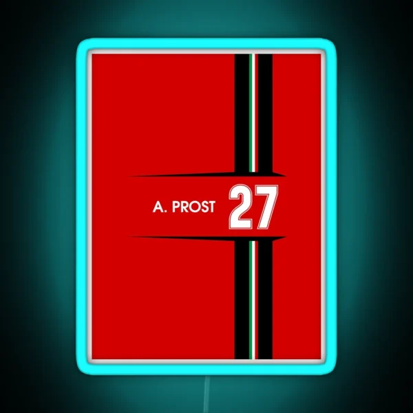 F1 Legends Alain Prost 1991 RGB Neon Sign