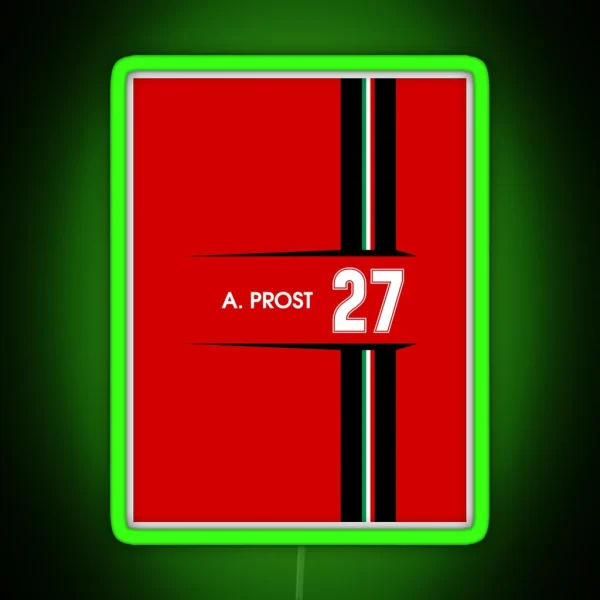 F1 Legends Alain Prost 1991 RGB Neon Sign