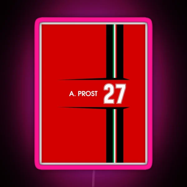 F1 Legends Alain Prost 1991 RGB Neon Sign