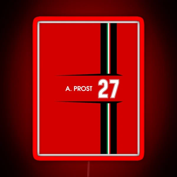 F1 Legends Alain Prost 1991 RGB Neon Sign